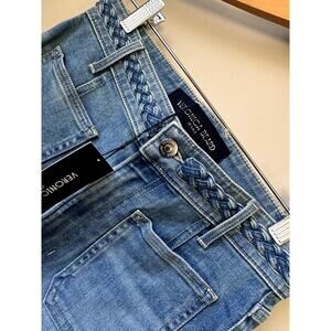 Veronica Beard Jeans Carson Braided Nova Womens Pants Size 26 New Rare Pockets